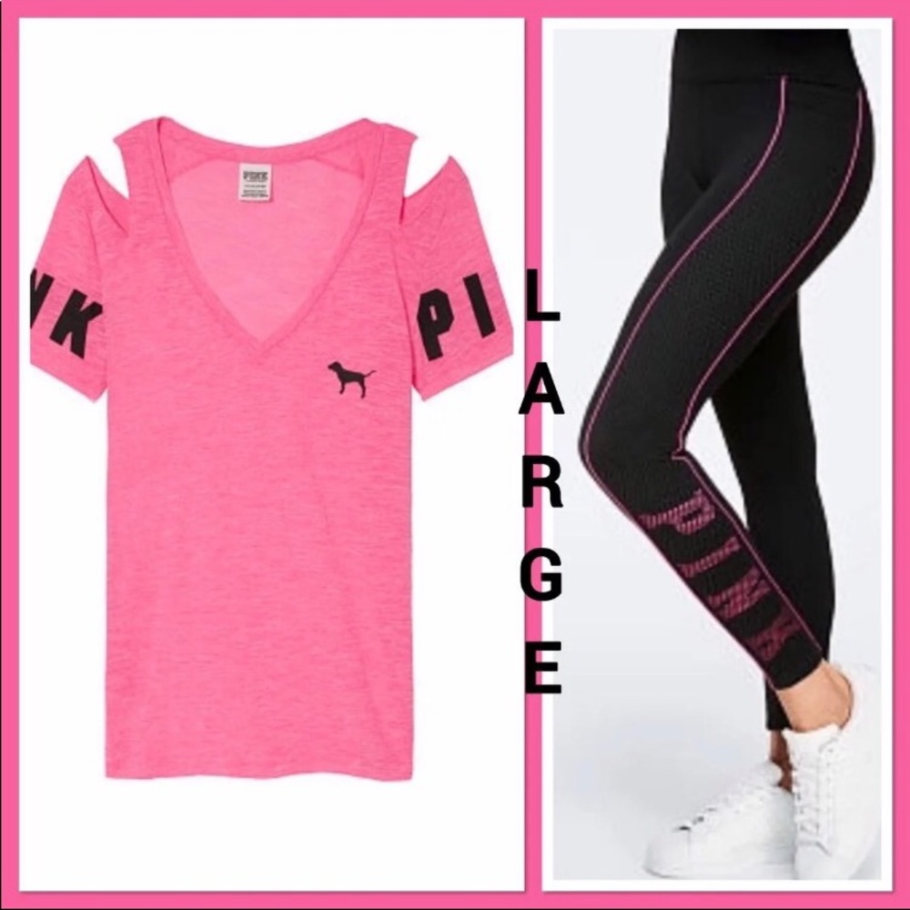 Cold shoulder vs pink set